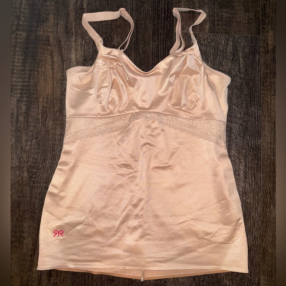 Ruby Ribbon Lace Shapewear Camisole in Pale - Size 36